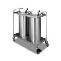 APW Wyott Mobile 5 7/8" - 6 1/2" Plate Dispensers 2 Tubes Heated - HTL2-6.5