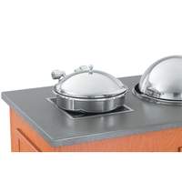 Vollrath 6qt Solid Top Induction Chafer w Stainless Steel Trim & Pan - 46123 