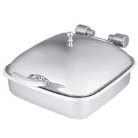 Vollrath 6qt Square Solid Top Induction Chafer w Porcelain Food Pan - 46133 