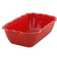 Winco 10in x 7in x 3in Food Storage Container Red - CRK-10R 
