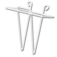 Winco 7" x 8" Wire Scoop Holder Wall Mount - WHW-7