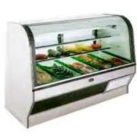 Marc Refrigeration 96in Self-Contained Curved Glass Red Meat Deli Display Case - HS-8 S/C 