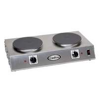 Cadco Double Cast Iron Burner 120V Electric Hotplate - 1800 Watts - CDR-2C