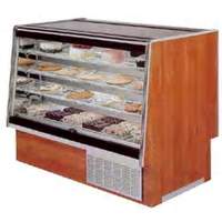 Marc Refrigeration 77.75in Slant Glass Wood Refrigerated Bakery Display Case - SQBCR-77 S/C 