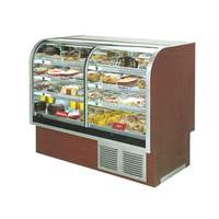Marc Refrigeration 49in Curved Glass 1/2 Refrigerated 1/2 Dry Split Bakery Case - SPL-48 