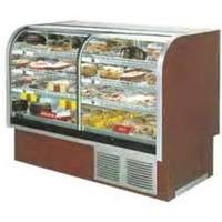 Marc Refrigeration 60in Curved Glass 1/2 Refrigerated 1/2 Dry Split Bakery Case - SPL-59 