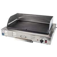 Cadco 21" Countertop Stainless Steel Electric Griddle - 120V - CG-10
