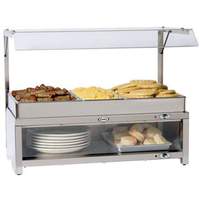 Cadco Pan Warming Cabinet / Buffet Server with Sneeze Guard - CMLB-CSG 