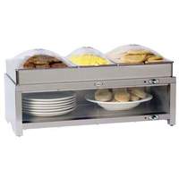 Cadco (3) Pan Warming Cabinet / Buffet Server with Lift-Off Lids - CMLB-CSLP 