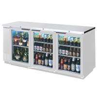 Beverage Air 72in Glass Door Back-Bar Refrigerator Stainless Exterior - BB72HC-1-GS-S-27