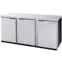 Beverage Air 72in Solid Door Back-Bar Refrigerator Stainless Exterior - BB72HC-1-S