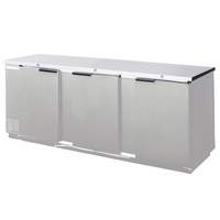 Beverage Air 72" Solid Door Back-Bar Refrigerator - Stainless Exterior - BB72HC-1-S-27