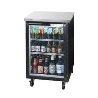 beverage-air 24in Glass Door Back-Bar Refrigerator with Black Exterior - BB24HC-1-G-B 