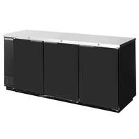 beverage-air 72in Solid Door Back-Bar Refrigerator with Black Exterior 24"D - BB72HC-1-B 
