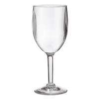 G.E.T. 2dz - 8oz 2.75in SAN Wine Glass 7in Tall - Clear - SW-1404-1-SAN-CL 