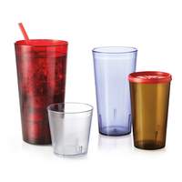 G.E.T. 6 Dozen - 24 oz Plastic Tumbler - Available in 4 Colors - 6624-1-6-*