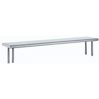 Advance Tabco 60 x 10 Table-Mounted Single Deck Stainless Steel Overshelf - OTS-10-60