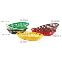 G.E.T. 3dz - 9.5 x 6 Bread & Bun Basket - Available in 6 Colors - OB-938-* 