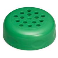 TableCraft Plastic Top for 6 Oz Shaker Green Perforated 1 Dozen - C260TGR
