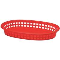 TableCraft Chicago Basket Oval 10.5in x 7in Red Set of 12 - C1076R 