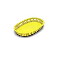 TableCraft Chicago Basket Oval 10.5in x 7in Yellow Set of 12 - C1076Y 