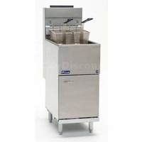 Pitco 40 LB Capacity Tube Fired Natural Gas Deep Fryer 107k BTU - 40D