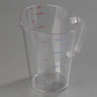 Carlisle 6 ea - 128oz (1 Gallon) Polycarbonate Clear Measuring Cup - 4314507 