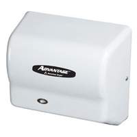 American Dryer White ABS Advantage Hand & Hair Dryer - Universal Voltage - AD90* 