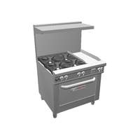 Southbend Ultimate 36in Range with 4 Burners, Conv. Oven & 12in Griddle - 4361A-1G 