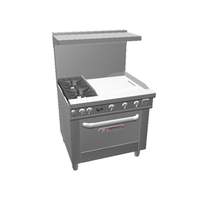 Southbend Ultimate 36in Range with 2 Burners, Conv. Oven & 24in Griddle - 4361A-2G 