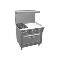 Southbend Ultimate 36in Range with Standard Oven & 24in Therm. Griddle - 4361D-2T 
