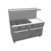 Southbend Ultimate 60in Range with 24in Thermostatic Griddle & 2 Std Ovens - 4601DD-2T* 