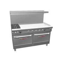 Southbend Ultimate 60" Range w/ 48" Thermostatic Griddle & 2 Conv Oven - 4601AA-4T*