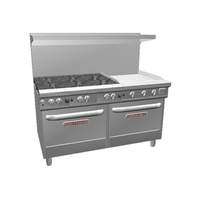 Southbend Ultimate 60in Range with 6 Non-clog Burners, 2 Convection Ovens - 4601AA-2gl 