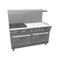 Southbend Ultimate 60in Range with 36in Griddle, Wavy Grates & 2 Std Ovens - 4602DD-3G* 