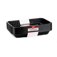 TableCraft 3 Dozen - Oval Basket 11.75 x 8.5 Black - C1079BK