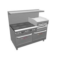 Southbend Ultimate 60in Range with Griddle/Broiler, Wavy Grates & 2 Ovens - 4602DD-2RR 