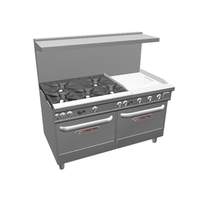 Southbend Ultimate 60in 5 Burner Range with 24in Therm. Griddle & 2 Ovens - 4605DD-2T* 