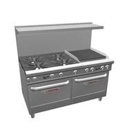 Southbend Ultimate 60in Large Burner Range with 24in Charbroiler & 2 Ovens - 4607DD-2C* 