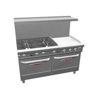 Southbend Ultimate 60in Large Burner Range with 2 Convection Ovens - 4607AA-2gl 