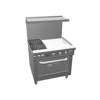 Southbend Ultimate 36in Gas Range with 24in Griddle, Std Oven & Wavy Grate - 4362D-2G* 