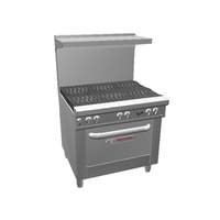 Southbend Ultimate 36in Gas 6 Burner Range with Conv. Oven & Wavy Grates - 4362A 