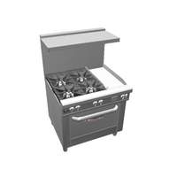 Southbend Ultimate 36in Gas Star Burner Range with Convection Oven - 4363A-1G 