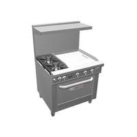 Southbend Ultimate 36in Gas Star Burner Range with 24in Griddle & Oven - 4363D-2T* 