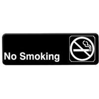 Thunder Group 9inx3in "No Smoking" Compliance Sign - PLIS9311BK 