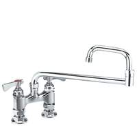 Krowne Metal Raised Deck Mount 18in Jointed Faucet with 4in Center LOW LEAD - 15-418L 