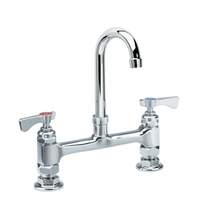 Krowne Metal Deck Mount 8-1/2in Gooseneck Faucet with 8in Center LOW LEAD - 15-802L 
