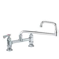 Krowne Metal Raised Deck Mount 18in Jointed Faucet with 8in Center LOW LEAD - 15-818L 