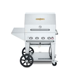 Crown Verity, Inc. 30in Stainless Outdoor Natural Gas Charbroiler Grill Package - CV-MCB-30PKG-NG