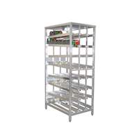 New Age F.I.F.O Stationary Full Size Can Rack Holds (162) #10 Cans - 97294 